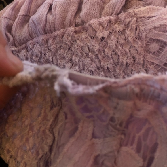 Free people lavender strapless top - Picture 2 of 6